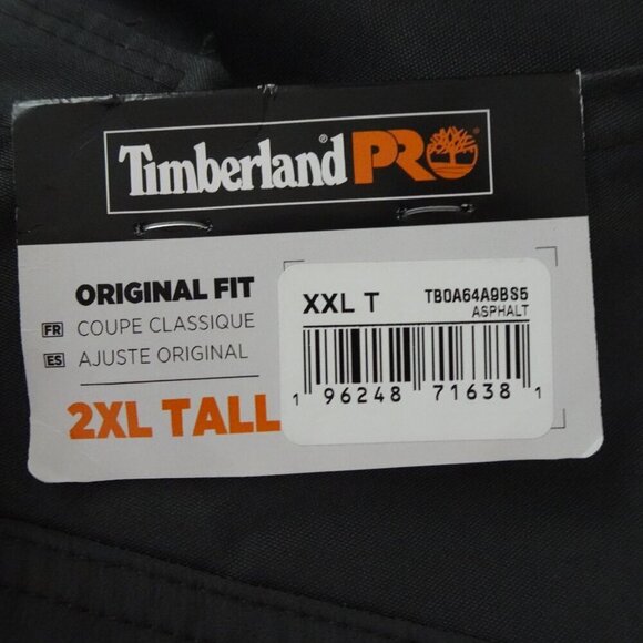 Timberland Bib Overalls Men's Size 2XLT Pro Morphix Athletic Flex Duck Carpenter - Picture 11 of 13